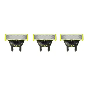Replacement Blade Set for Oneblade Small T Razor Head Qp210/50 2523 2630 2527 Qp652, 3 Piece Beard Trimmer Heads, Men's Grooming Gift, Shaving Products