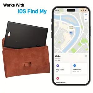 1pc Air Card Tracker Works With IOS Find My (iOS Only), Wallet Tracker Item Finder For Luggage Tags, Passports, Laptops, Bags And More, Non-Replaceable Last 2 Years