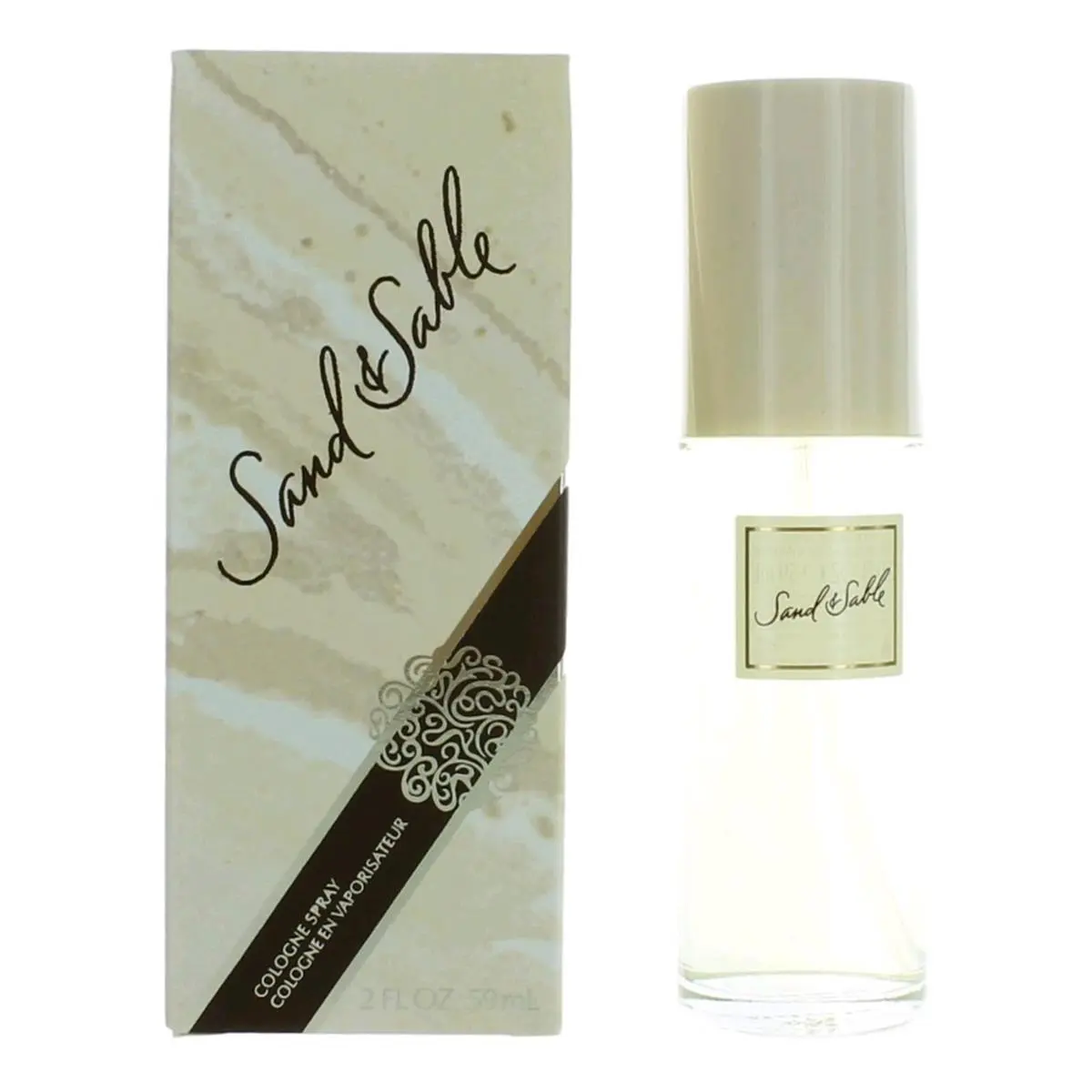Coty Sand & Sable Women's Cologne Spray, Luxurious Floral Fragrance with Jasmine & Peach Notes, 2 fl oz Atomizer, Signature Scent, Feminine Energy, Romantic Wear, Flowers, Women's Fragrance