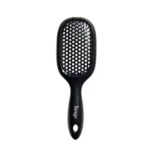 L'ANGE HAIR - Detangling Vented Brush | Flexible Bristles for Wet or Dry Hair | Gentle Glide to Reduce Breakage | Ergonomic Shower Brush | Great for All Hair Types & Sensitive Scalps