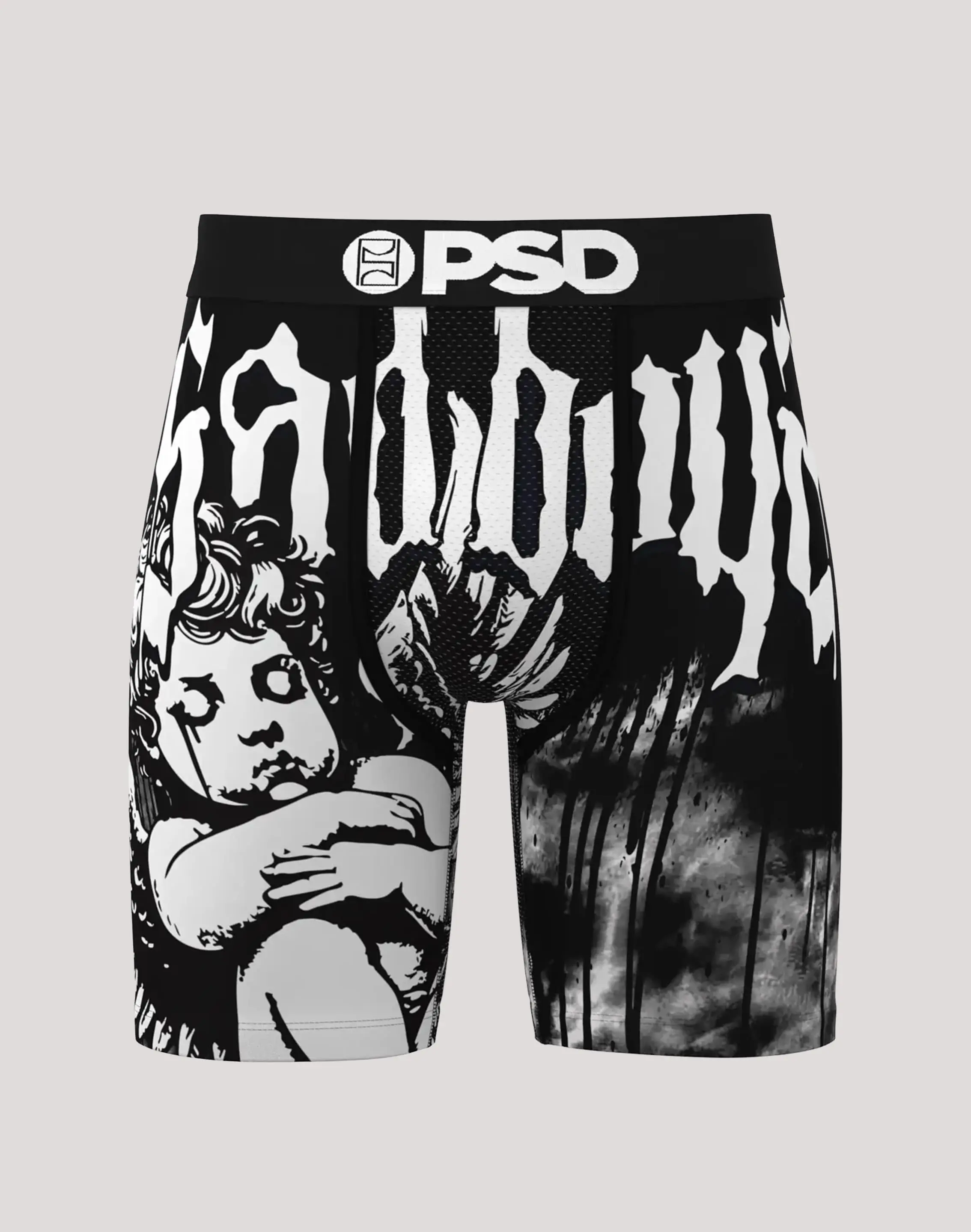 Mens Psd Underwear Sad Angel Boxer Briefs