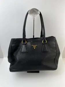 Pre-owned PRADA leather Tote Bags Galleria Saffiano Bag – Black