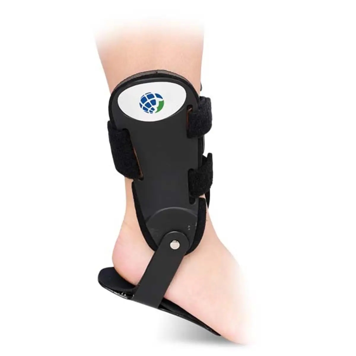 Advanced Orthopaedics 19-0041R Right Ankle Helper Hinge Brace - Medium, Supportive Anti-Rollover Arch Support for Collateral Ligament Injury, Accelerates Heal