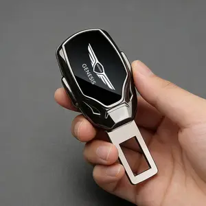 Car Safety Belt Extension Device Extension Fixed Buckle Shockproof Plug Lock Buckle For Hyundai Genesis Coupe G80 G70 GV80 BH GH