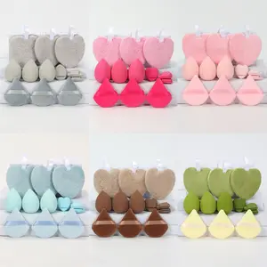 12-Piece Makeup Sponge Set, Beauty Sponges, Facial Makeup Tool, Reusable Dual-Sided Cleansing Puffs, Gentle Face Cleaning, Bb Cream Foundation Powder, Beauty Blend, Suitable for All Skin Types