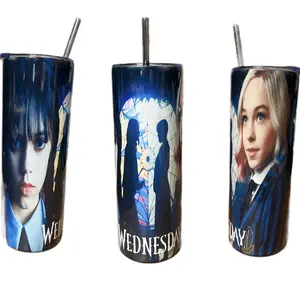 Wednesday Stainless Steel Tumbler - 20oz - Drinkware, Bottle