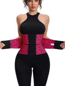 Women's Leopard Print Postpartum Belly Binder, Dual Layer Compression Waist Trainer, Sexy Postpartum Recovery Belt, All Seasons Shapewear