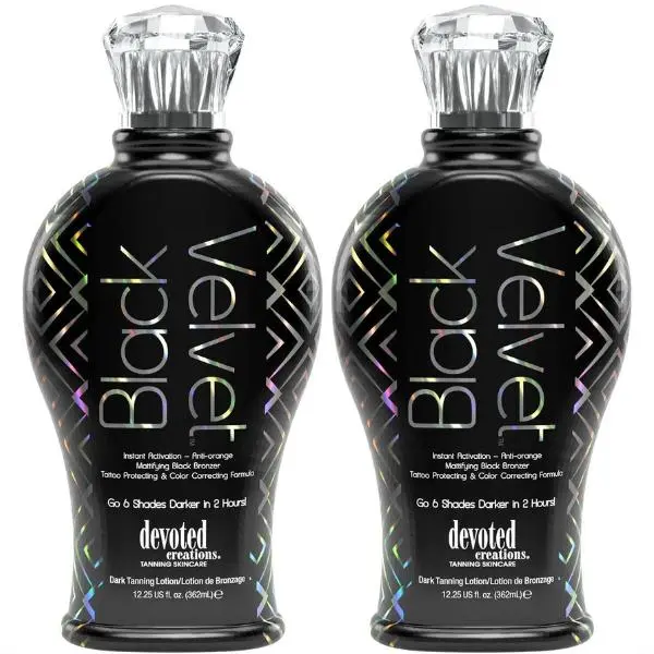 Devoted Creations Black Velvet Dark Tanning Lotion 12.25 oz (Pack of 2) Body Care Hydrating