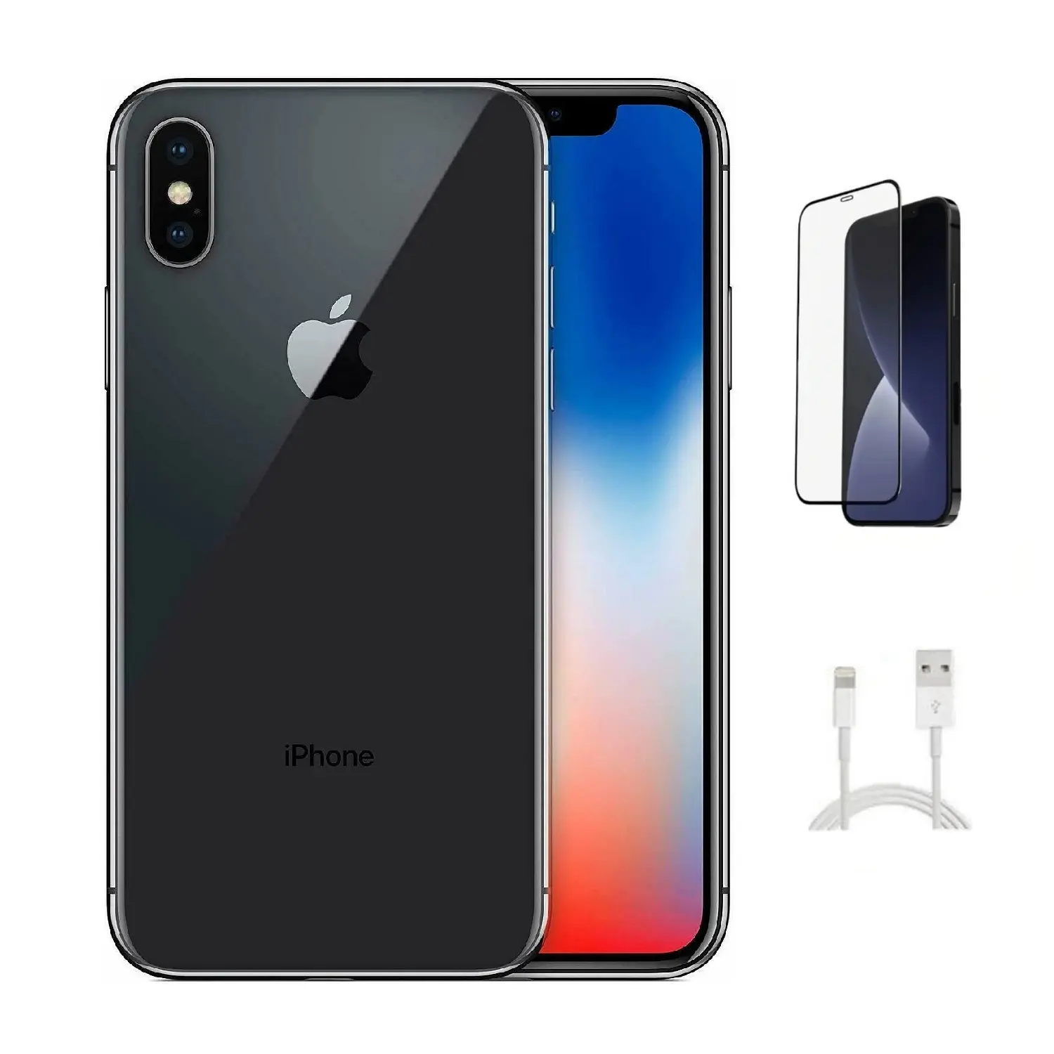 Refurbished Apple iPhone XS (Unlocked)-Good Condition with Tempered Glass Screen Protector & 1 Year Warranty  A1920