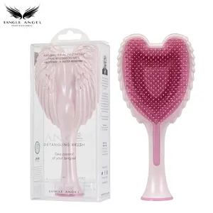 Tangle Angel 2.0 -Detangling Hair Brush - Anti Static Angel Wing Hairbrush with Soft & Flexible Bristle for Straight & Wavy Hair - Tangle Angel Hair Detangler Brushes for Blow Drying & Shower Haircare Heatless denman brush scalp massage comb