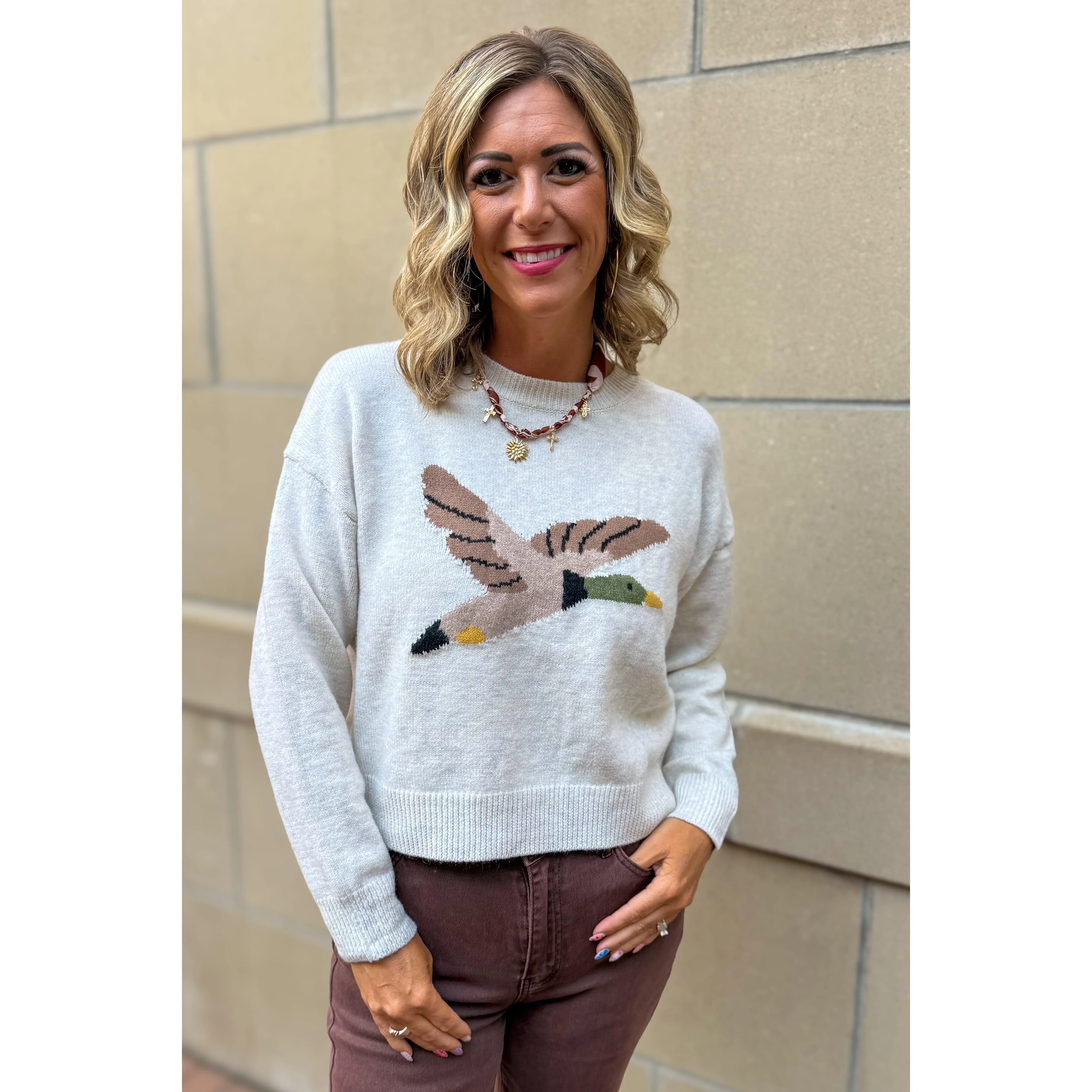 Ivory Flying Duck Sweater