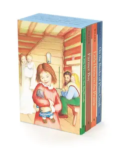 Little House 4-Book Box Set: Little House in the Big Woods, Farmer Boy, Little House on the Prairie, On the Banks of Plum Creek (Little House) by Laura Ingalls Wilder||Garth Williams [Paperback Book]