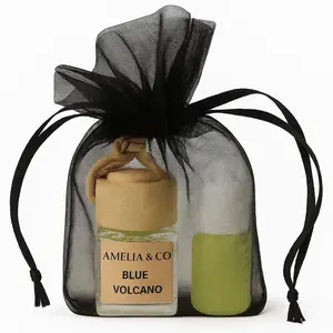 Amelia & Co Car Air Fresheners Pumpkin Crunch cake, Harvest Moon, Blue Volcano Hanging Scent Oil Diffuser with Refill Nature Fragrance Fruit Juicy Perfume for Cars & Gifts