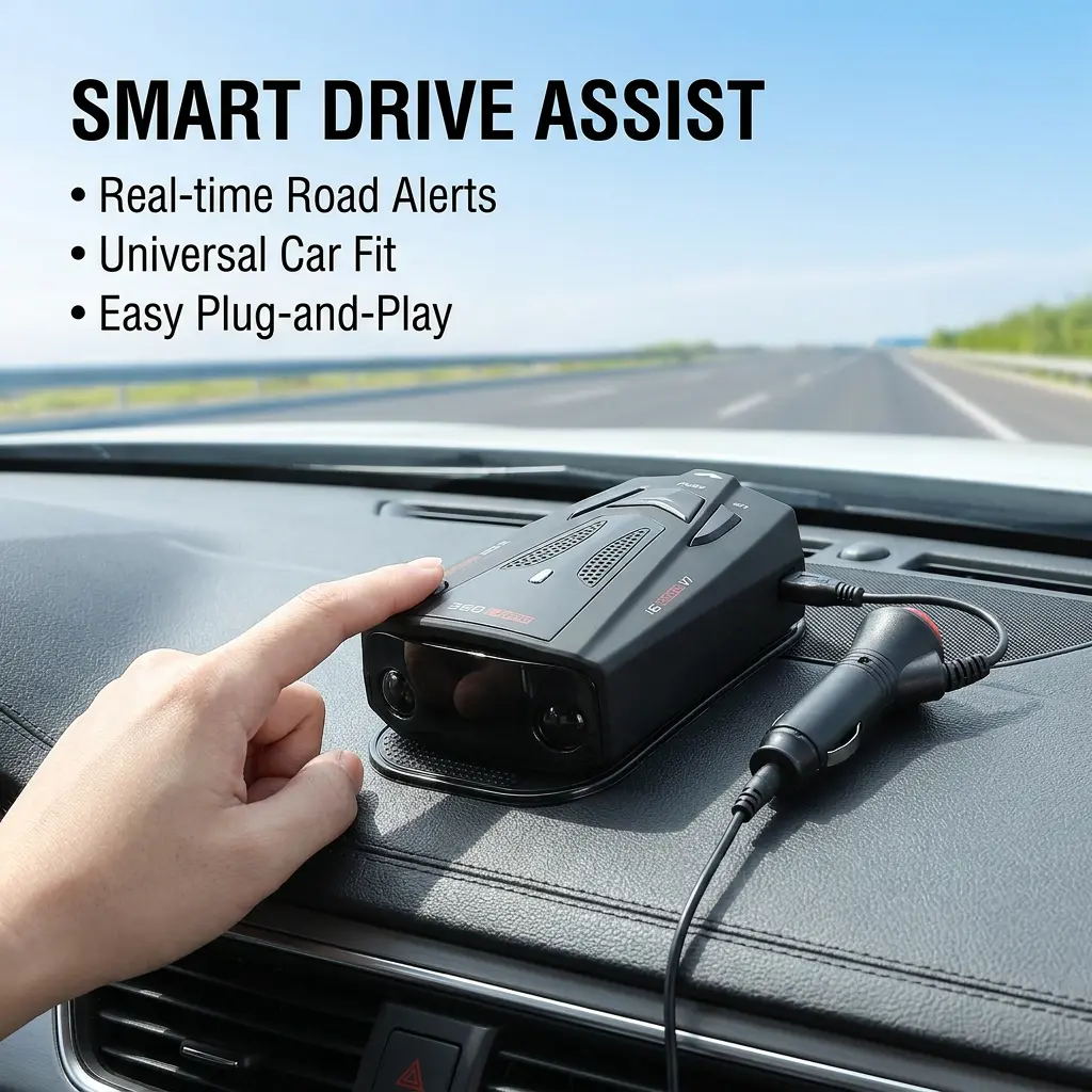 Portable Car HUD Speed Display, Universal Fit Vehicle Digital Speed Gauge Accessory, No Complex Wiring Easy Setup, Stable Continuous Readout, Handy Dashboard Accessory for Most Vehicle Models