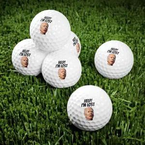 Custom Golf Balls | Funny Biden Golf Balls | Personalized Golf Balls | Golf Accessories | 6 Pack