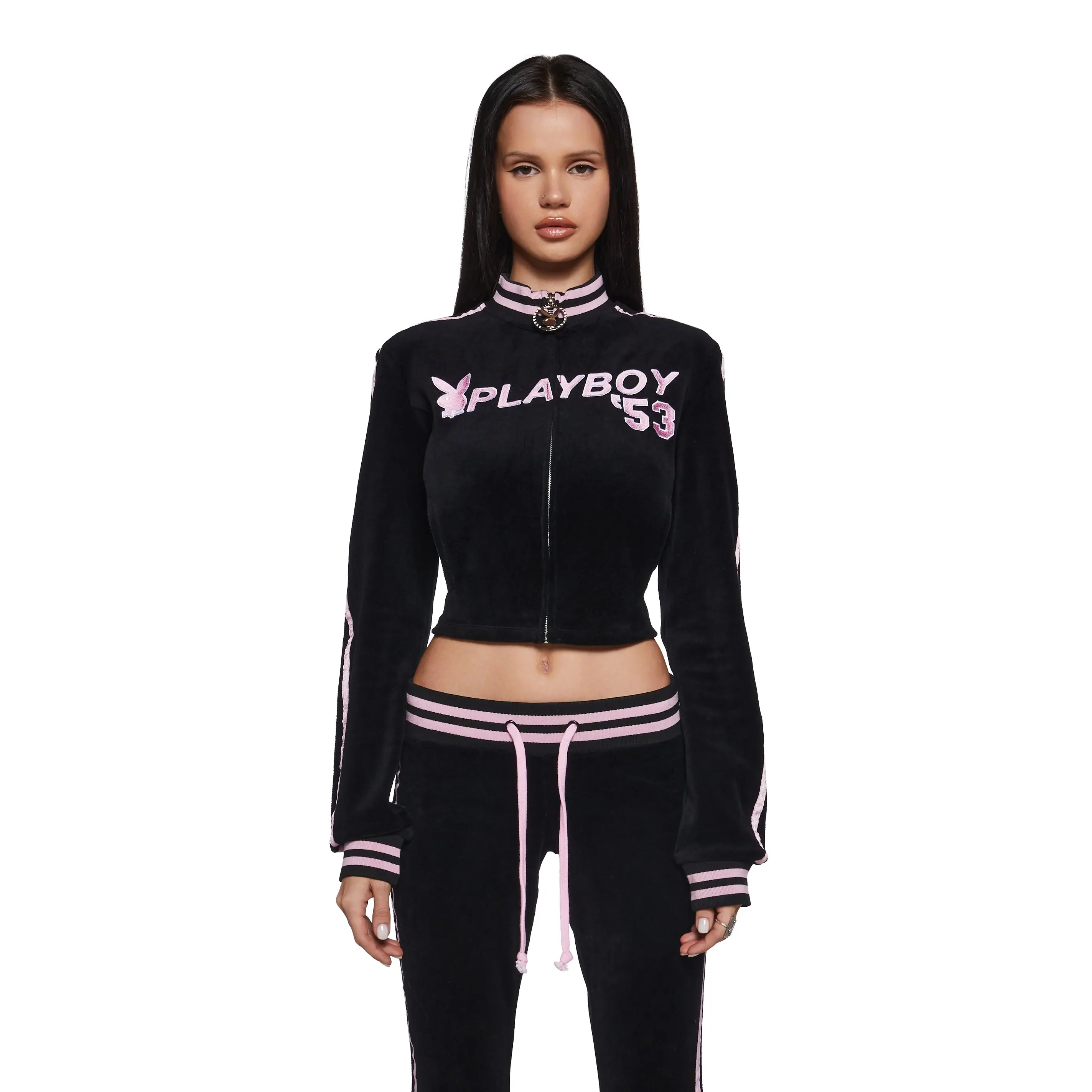 Leisurely Yours Velour Track Jacket