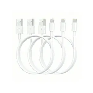 1/3pcs 20W Fast Charging Cable 3.3FT/100CM High Speed Data Transfer Cable Compatible With IPhone 14 Series, 13/12/11/XS/XR/8/7/6, IPad Sync