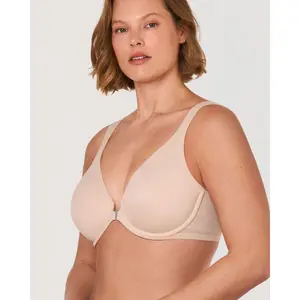 DELIMIRA Women's Front Closure Full Coverage Bras Underwire No Padded