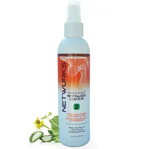 NetWurks Regrowth Hair & Scalp Revitalizer Leave-In Spray, Biotin, Tea Tree & Mucopolysaccharides (natural polysaccharide/sugar polymer), 8 oz.