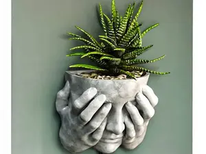 Wall Hanging Face Planter | Unique 3D Printed Decor for Plant Lovers | Perfect Indoor Plant Decor | Gift for Her | Elegant Artistic Design