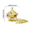 Burner - Hanging Brass Burner, Jali 2"Hx2"D