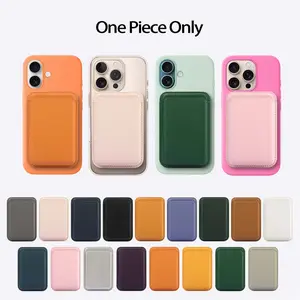 Mag-Safe Wallet Strong Magnetic Wallet for Phone, Cellphone, Light Weight Smartphone Card Holder for iPhone  17/16/15/14/13/12 Series Cards Holder Magnetic Phone Wallets Vegan Leather  1 Slot
