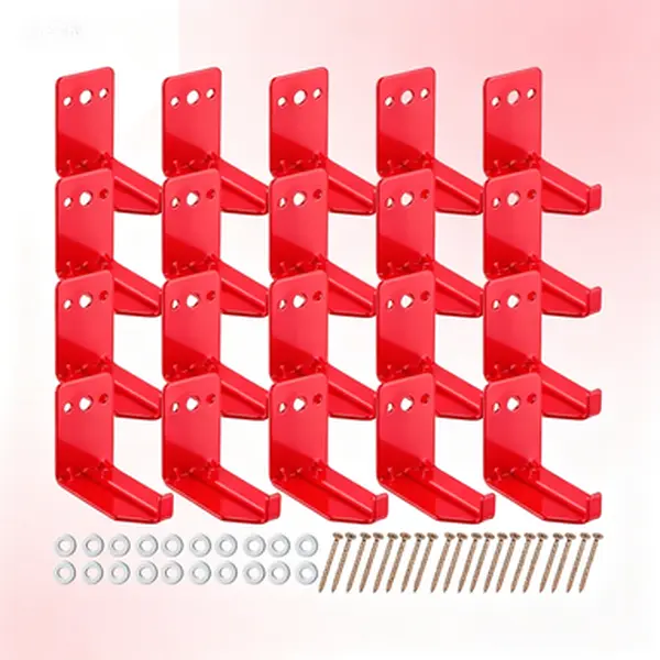 Universal Bracket 5-40 lb Fire Extinguisher Holder Wall Hook Hanger 20 Pack Heavy Duty Metal Mount Reusable Fire Extinguisher Mounting Bracket Wall Mount Bracket Fire Extinguisher Bracket