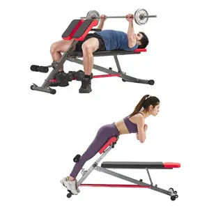 fathersdaygift VEVOR Multi-Functional Weight Bench for Full Body Workout, Roman Chair Hyperextension Bench, 660 lbs Adjustable Extension Equipment for Back Arm Core Ab Workout, Sit Up Exercise Machine for Home Gym