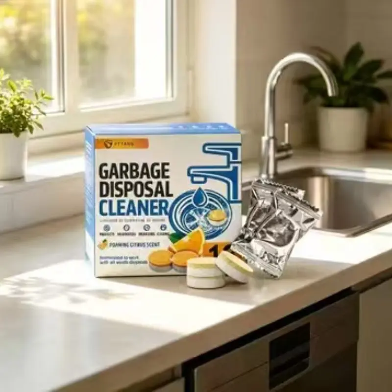 Kitchen Garbage Disposal Cleaner Tablets, Strong Degreaser Odor Remover, Citrus Scented Pipe Unblocker, Home Kitchen Sink Deodorizer, Household Kitchen Cleaner