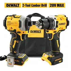 DEWALT 20V MAX Combo Kit: DCF850 Impact Driver + DCD805 Hammer Drill+Tool bag