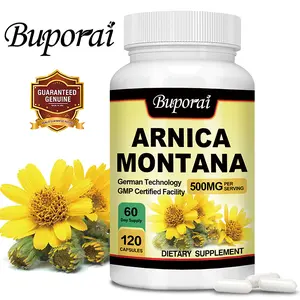 Buporai - Arnica 500mg for Natural Pain, Bruising & Swelling Relief - Natural Formula - 120 Vegetarian Capsules