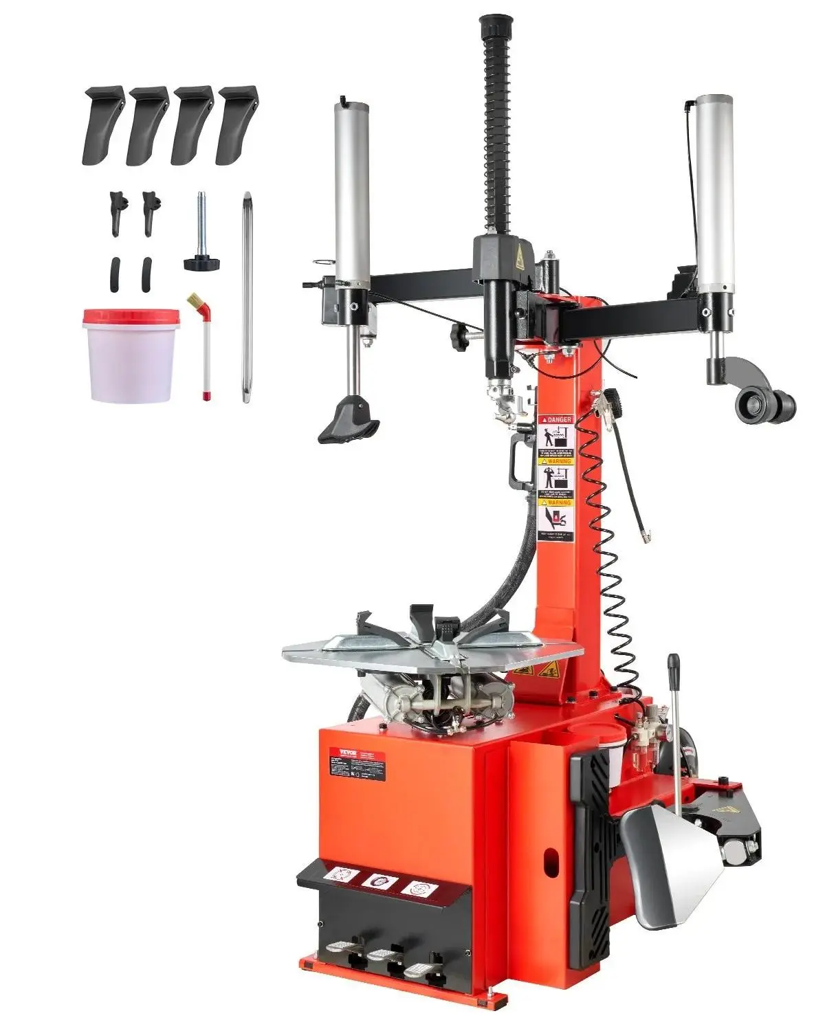 【summerfinds】VEVOR Durable Tire Changer Machine 1.5HP Tire Changer with Pneumatic Assist Arm, Tire Inflator Tool
