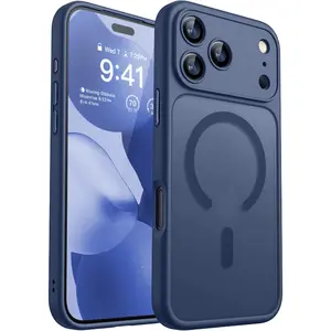 Magnetic for iPhone 17 Pro Case [Full Camera Protection] [Compatible with MagSafe] [Translucent Matte Texture] Shockproof