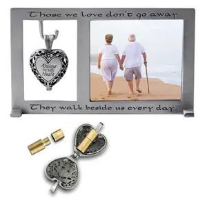 212 MAIN Memorial Photo Frame with 1lb Ashes Vial, Cathedral Art PF405 Baby & Maternity Decoration Piece