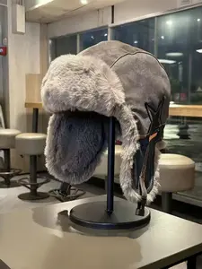 Winter Fleece Lined Thickened Warm Cycling Soft Top Hat, Northeast Outdoor Windproof Ski Ear Protection, Unisex Casual Daily Wear Cycling Cap