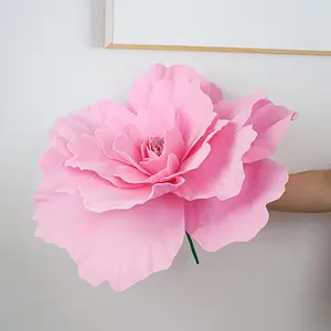 A large peony flower, measuring 13.78 inches, is suitable for wedding celebrations, outdoor parties, home decoration, Centerpiece. This oversized decoration is suitable for various occasions Decorative Artificial Flower Artificial Flower Decoration