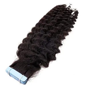 Kinky Curly Tape-In Extensions for 3B to 3C Hair - 40 Pieces or 20 Sandwiches - 100g Weight