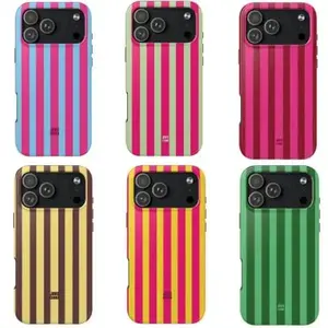 Jimo Corna Bold Stripes Tough Phone Case – Suitable for iPhone 17-11 Pro Max/Plus and  Samsung Galaxy S23-25