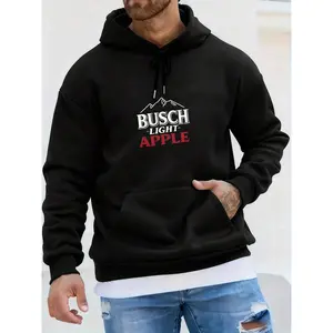 Mens Graphic Black Hoodies Sweatshirts Letter Print Hoodie Unisex Hoodies Long Sleeve Pocket Pullover, Fall Fashion 2025 Pullover Sweaters Winter Clothes Long Sleeve Drawstring Design Hoody Sweatshirt Autumn Party, Casual Wearers Gift For Men