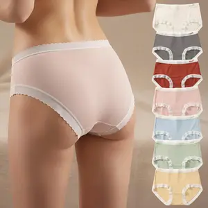 women's 8-Pack Menstrual Panties for Teens – Delicate Lace Accents & Peach Finish, Mid-Rise Light Leak Protection, Perfect for Spring Break or School, Bridal, Womenswear Comfortable Underwear Leakproof Seamless period woman undies, breathable, lady