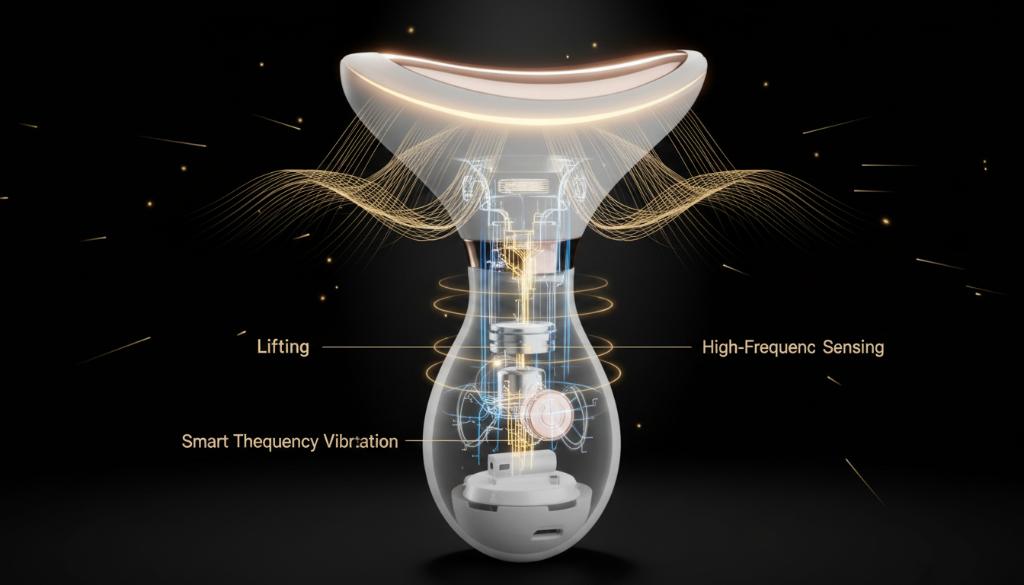 Say Goodbye to Neck Lines! Electric Neck Lifting Massager Firms & Tightens Sagging Skin, Smooths Wrinkles & Defines Jawline, EMS & Heat Technology Boosts Circulation, Portable Cordless Design, Rechargeable