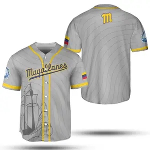 Magallanes Baseball Jersey, Jersey for Men Women Youth And Kids, Hiphop Jersey, All-Over Print Baseball Jersey