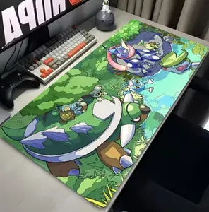 PKM Forest Torterra Turtwig Greninja Desk Mat Mousepad Anime Game Mat Mousepad Gaming Desk Mat