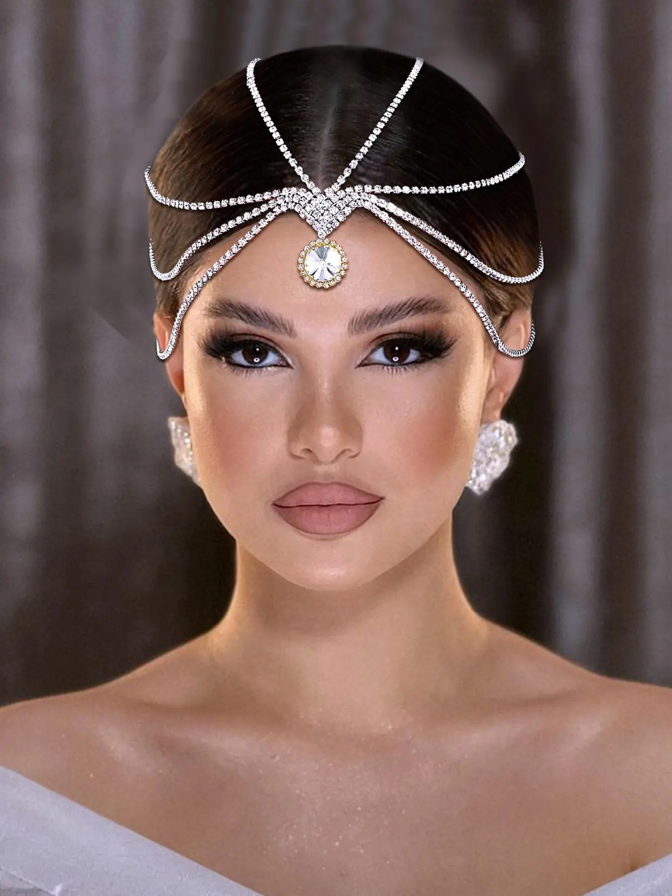 Rhinestone Decorated Headband Hairpiece, Elegant Bridal Headwear for Wedding Bridal Party Formal Occasions, Fashion Hair Accessories for Women