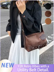 High-Quality Vintage Women's Handbag, Large Capacity, Unique Dumpling Shape Crossbody Design, Perfect for Shopping, Dates, Travel, Students