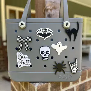 Spooky Season Halloween Bogg Bag Charms - 3 inch Hard Durable Plastic