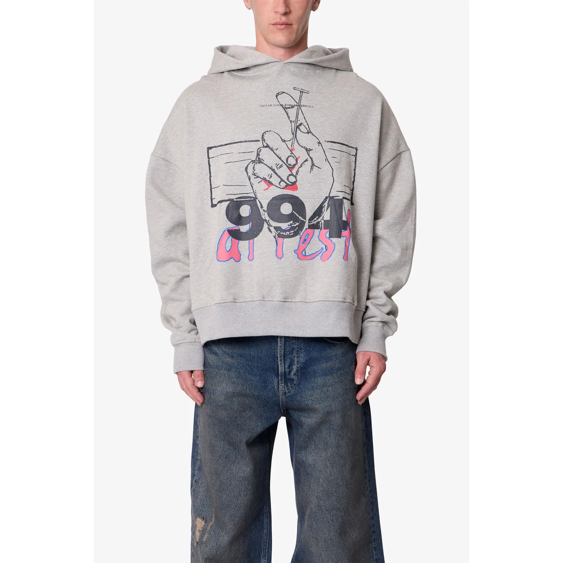 mnml Fade Away Hoodie - Grey
