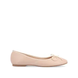 VIKA BALLET FLATS IN VEGAN LEATHER - Blush