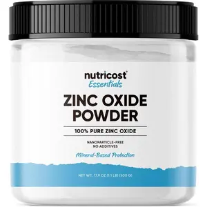 Nutricost Zinc Oxide Powder (500 Grams) 100% Pure, No additives - Vegan, Non-GMO, Nutricost Essentials