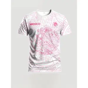 2026 Style Mexico Pink & White Soccer Jersey Comfort Sports Tops - Perfect Gifts for Men/Women